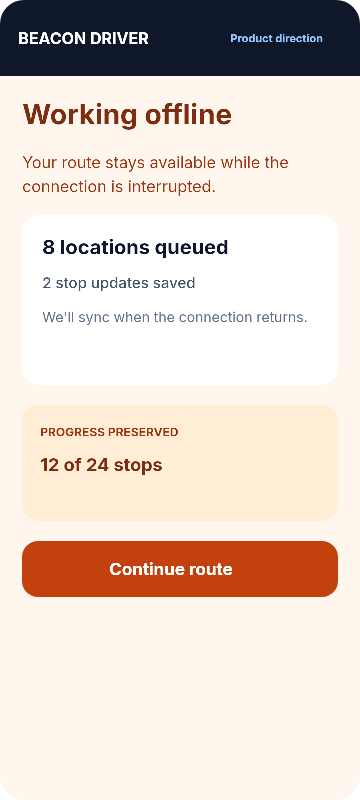Product direction: Offline state